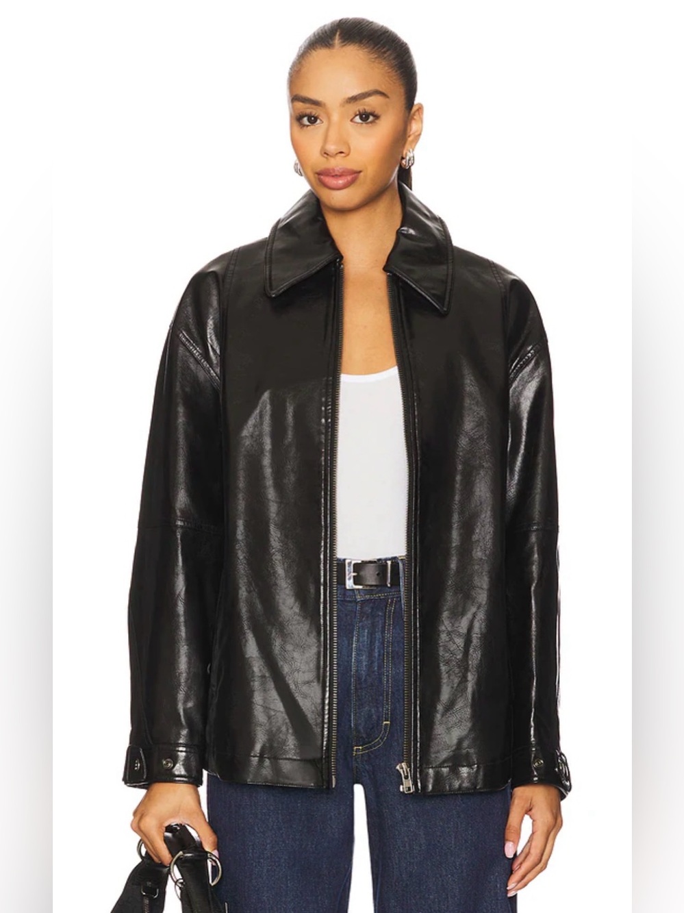 FREE PEOPLE x We The Free Sloane Vegan Leather Jacket size small